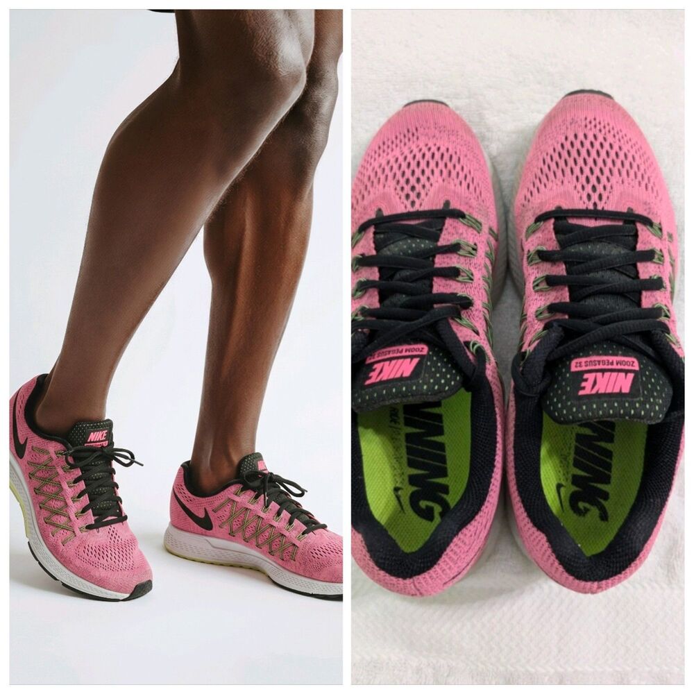 Nike Zoom Pegasus 32 Size 8 1/2 Pink Womens Running Athleisure
